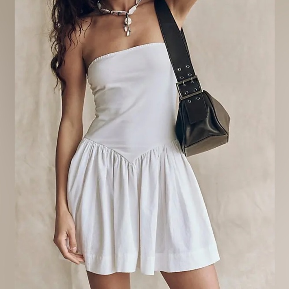 FREE PEOPLE Onda Drop- Waist Tube Mini